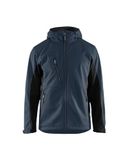 Blaklader Softshell jack met capuchon 4753-2516 - Donker marineblauw/Zwart - XL