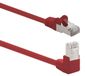 Câble Ethernet - Câble réseau LAN Cat6 Rj45 - Angle 90° - 1 mètre - Rouge