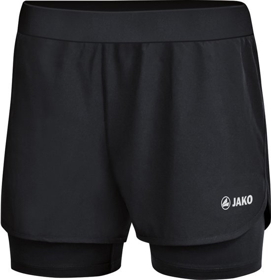 JAKO 2-in-1 Dames Short - Shorts - zwart - 44