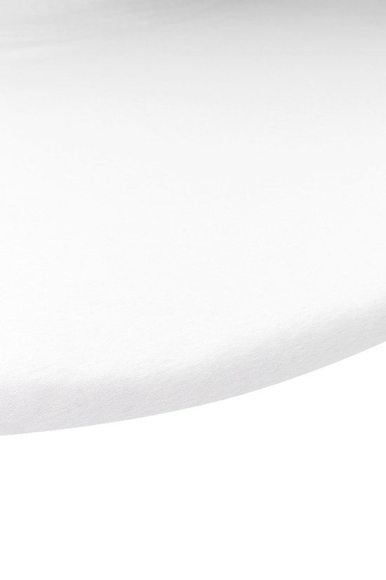 Meyco Baby Uni Jersey Fitted Sheet Boxspring Round 90/95cm - White