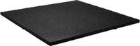 IVOL Vivol Fitness vloerbeschermingsmat 100 x 100 cm zwart 15 mm dik fijne korrel