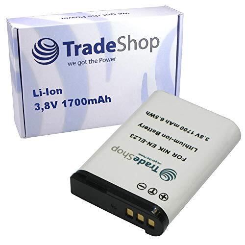 Trade Shop Li-Ion batterij 1700mAh compatibel met Nikon EN-EL23 Coolpix B700 P900 S810c P610 P600 P610S P900S