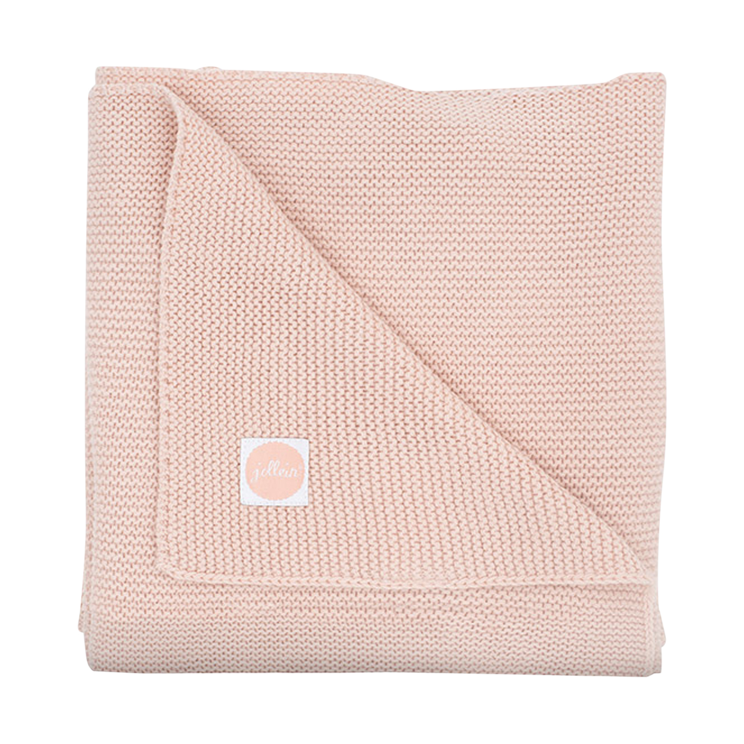 Jollein Basic Knit Ledikantdeken Pale Pink 100 x 150 cm roze