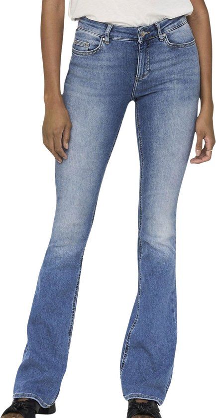 ONLY ONLBLUSH LIFE MID FLARED DNM TAI467 Jeans - Light Blue - Maat M/32