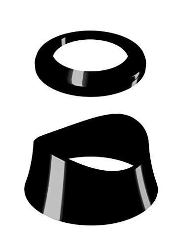 Comap afdekking met ring voor thermostaatkop Senso 2 zwart