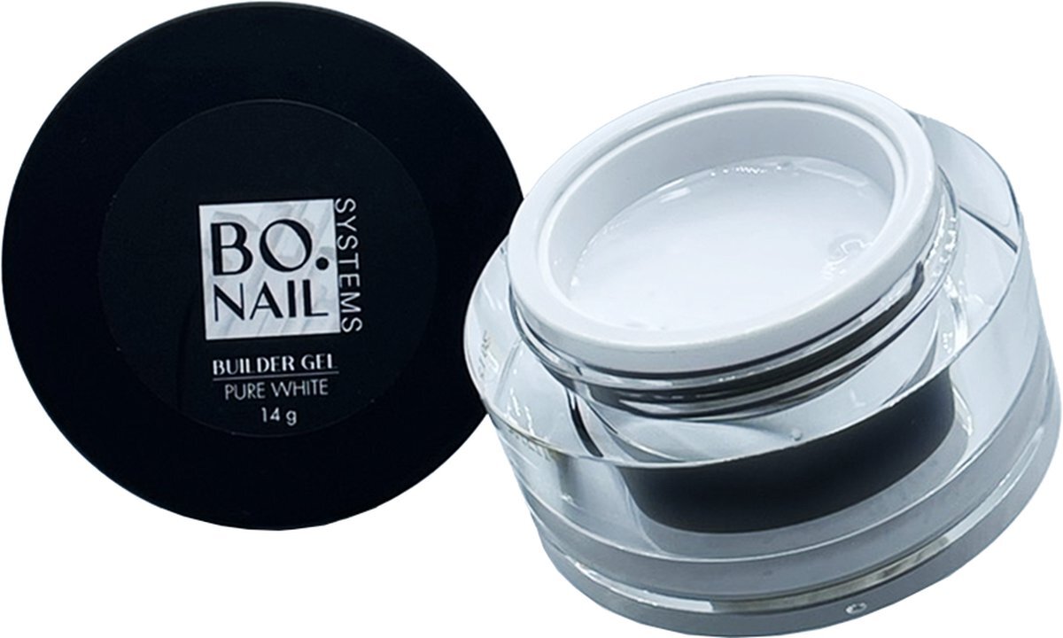 BO.SYSTEMS BO.NAIL Builder Gel Pure White (14 G) - Topcoat gel polish - Gel nagellak - Gellac