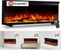 KAMINIO Elektrische haard LEA - Elektrische 3-in-1 haard met panoramaweergave, verwarming, 3D-vlameffect, 12 vlamkleuren, afstandsbediening - 42 inch