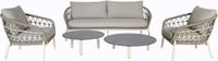 AVH-Collectie Montreal loungeset 5-delig taupe rope