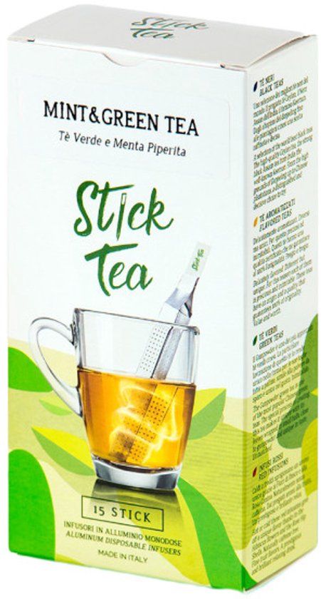 Thee-stick Mint&Green Groene thee with Mint, 15 pcs.