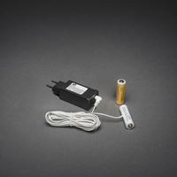 Konstsmide Batterijlader 3v AA Zwart - Inclusief batterijen