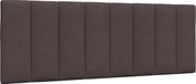 vidaXL Hoofdbordkussen "Hanko" 120 cm stof donkerbruin