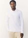 Next - Heren - Slim-fit piqué-poloshirt met lange mouwen - Wit