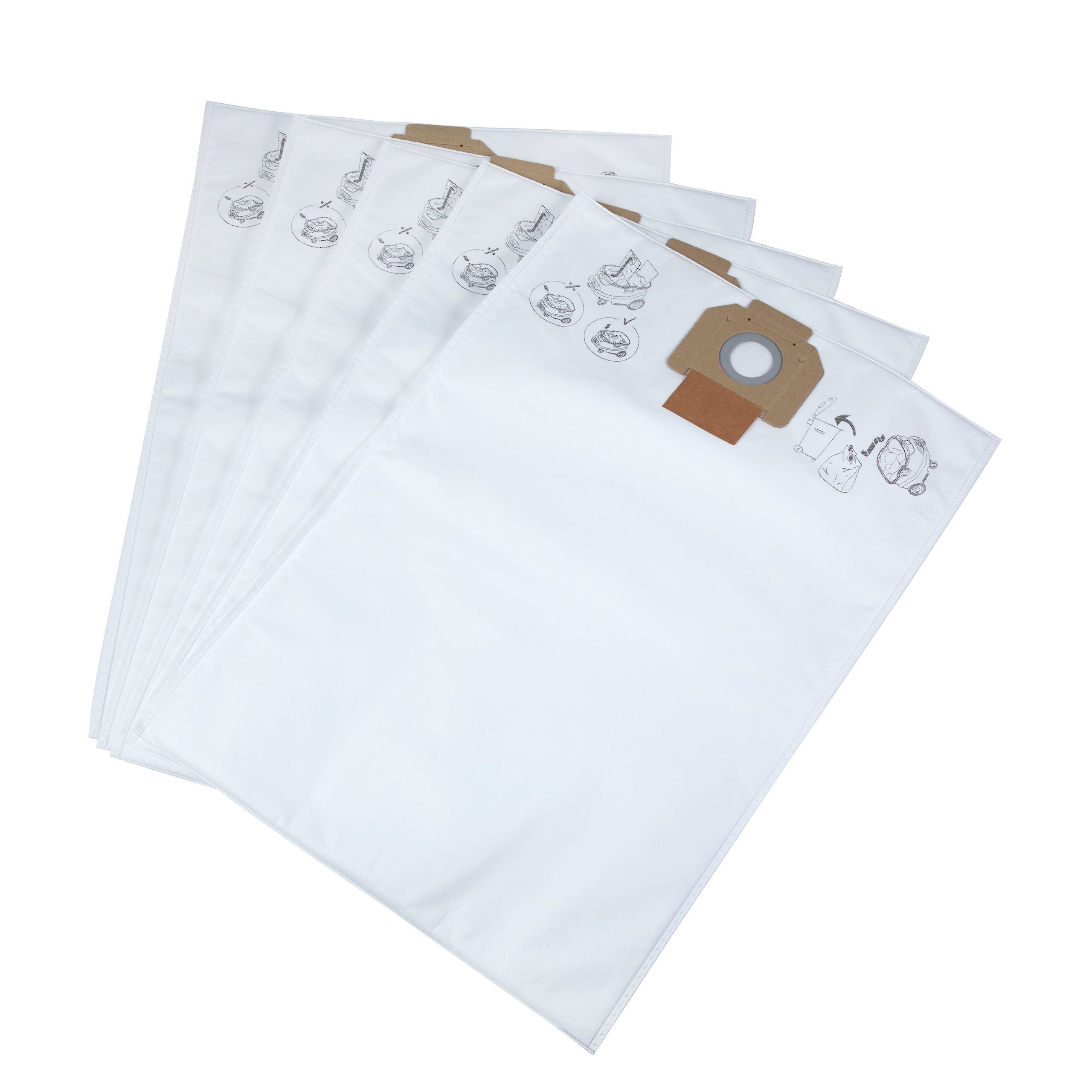 Milwaukee Filterzakken Fleece AS 30/42 - 5 stuks - 4932459689