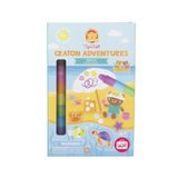 Tiger Tribe Crayon Adventures Beach Coloring Book/Album