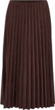 WE Fashion Dames plissé midi rok van suède look