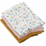 Domiva Mousseline 3-delige set 60 x 60 cm