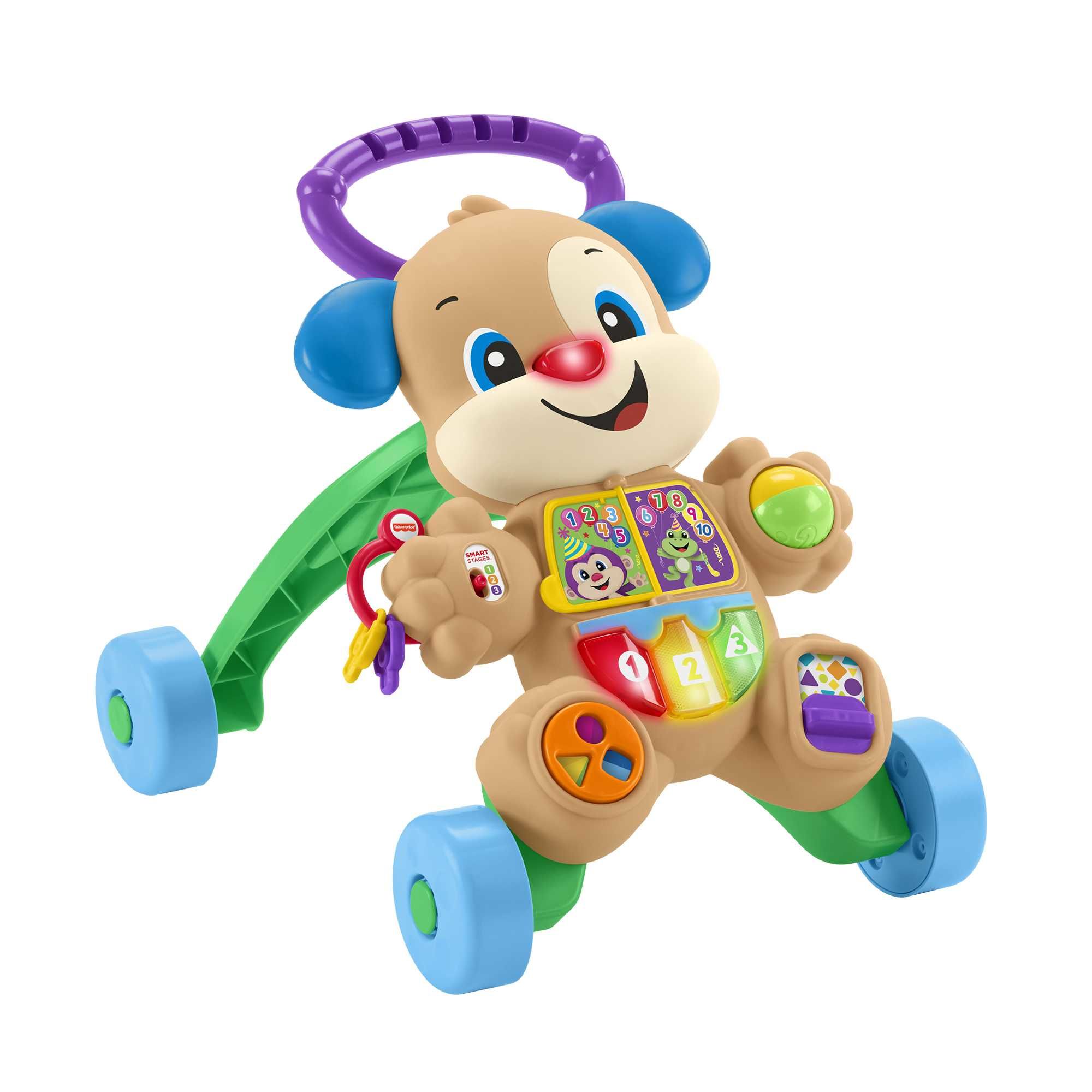 Fisher-Price HHX15 Lach En Leer Smart Stages Leer Met Puppy Walker Looptrainer