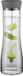 Unyqoos® Omgoods carafe à eau en verre 1 litre – carafe ronde élégante en verre de haute qualité avec couvercle et infuseur à fruits, gris foncé, modèle DRIWA, idéal pour les dîners et un usage quotidien