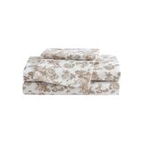 Betsey Johnson - Volledige lakenset voor tweepersoonsbed, zacht en lichtgewicht beddengoed, vervagings- en kreukbestendig, tuinspeelgoed bruin