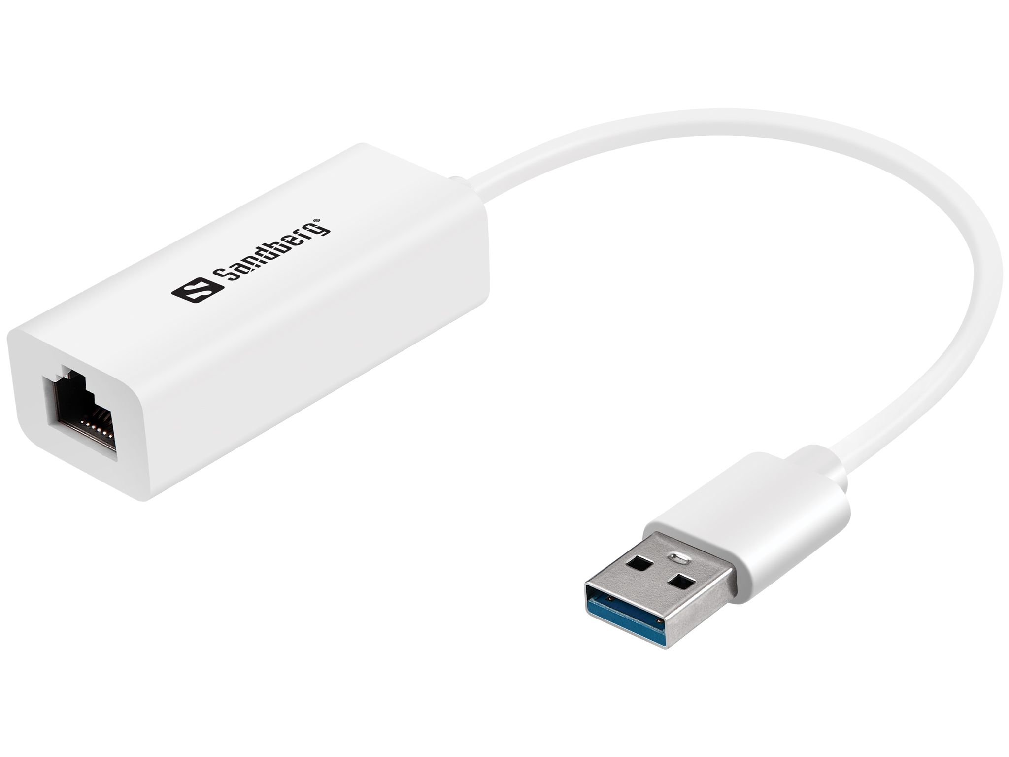 Sandberg USB 3.0 Gigabit Network Adapter - Wit