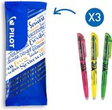 Pilot FriXion Light Uitwisbare Highlighter Set - 3 Stuks - Geel, Roze, Groen