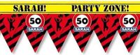 Paper dreams 50 Sarah party ruban de marquage avertissement 12 mètre