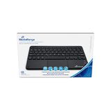 MediaRange Compact draadloos toetsenbord met 64 toetsen en touchpad, QWERTY (GR) toetsenbordindeling, zwart, MROS130-GR, standaard formaat