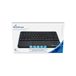 MediaRange Compact draadloos toetsenbord met 64 toetsen en touchpad, QWERTY (GR) toetsenbordindeling, zwart, MROS130-GR, standaard formaat