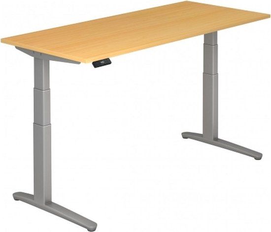 hjh OFFICE PRO Xbhm 19 SS Beuken Elektrisch verstelbaar bureau - Beuken