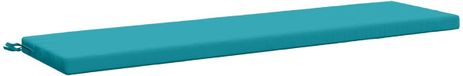 vidaXL - Bankkussen - SOEST - 100% Polyester - Turquoise - 160 x 40 x 5 cm