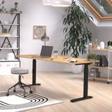 Germania Bureautafel Hermoso | 180 x 80 x 91 cm | Navarra Oak-design | Bruin; Zwart | Spaanplaat | Elektrisch Verstelbaar