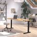 Germania Bureautafel Hermoso | 180 x 80 x 91 cm | Navarra Oak-design | Bruin; Zwart | Spaanplaat | Elektrisch Verstelbaar