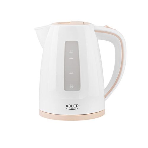 Adler AD 1264 Waterkoker - 1.7 liter - Hazelnoot/Wit - 2200W