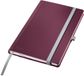 Leitz Style Notitieboek A5 Gelijnd - met Hardcover - 100 Grams Papier - Granaat Rood
