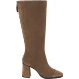COMMA Bottes en cuir à talon bottier femme