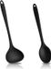 Allecto Plus - Cuillère à soupe en silicone - Noir - 3 pièces
