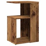 VidaXL Table d'appoint 36x30x56 cm bois sculpté bois vieilli