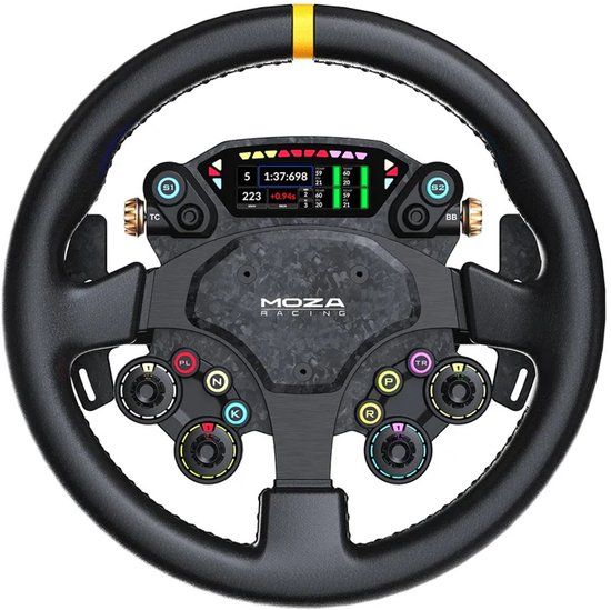 MOZA Racing CS Pro Stuurwiel – 13 inch GT Stuur – Carbon Fiber – Aluminium Behuizing – Sim Racing – PC