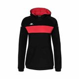 Kappa Dames sweatshirt met capuchon Daccia Zwart/Fuchsia S