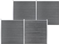 vidaXL Composiet Schutting 699x186 cm Grijs