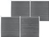 vidaXL Composiet Schutting 699x186 cm Grijs