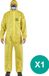 Ansell AlphaTec® 2300/132 - Chemische bescherming, Waterdichte overall, XL, Geel