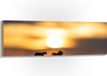 Merkloos / Sans marque Foto op Hout - Speelgoed Dieren bij Zonsondergang - 120x40 cm - 9 mm dik - Print - Landelijk