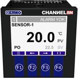 Emko CHANNEL8-N Tweestandenregelaar Temperatuurregelaar Pt100 -50 tot +400 °C Relais 5 A