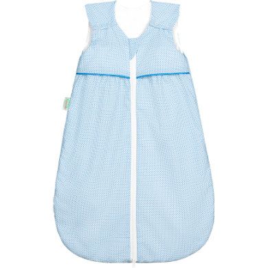 Odenwälder Jersey Slaapzak Anni square aqua 110cm - Blauw