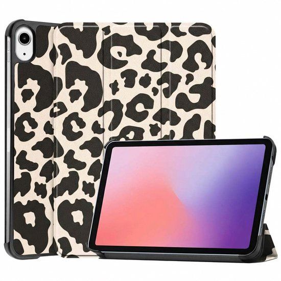 imoshion Tablet Hoes - Geschikt voor Apple iPad Mini 6 (2021) - Design Trifold Bookcase - Leopard