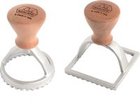 Marcato Set Raviolè, ronde uitsteekvorm 58 mm + vierkante uitsteekvorm 58 mm