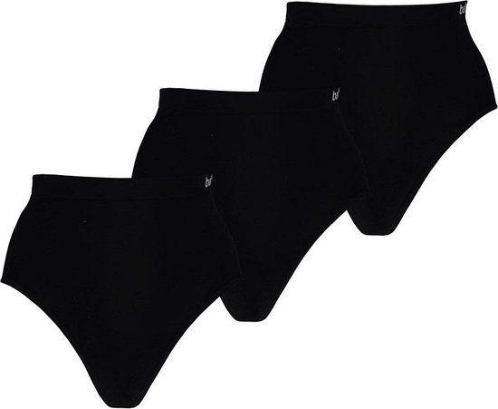 Apollo Bamboe Slip High Waist Dames - Zwart - Maat XL - 3-Pak