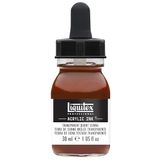 Liquitex 4260129 Professionele vloeibare acrylverf - Ink, Chinese inkt, 30 ml, sterk gepigmenteerde airbrush-verf, haarzelf gebrand transparant