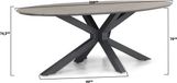Lifestyle Garden Furniture Lifestyle Matara dining tuintafel ellipse 220 x 115 cm